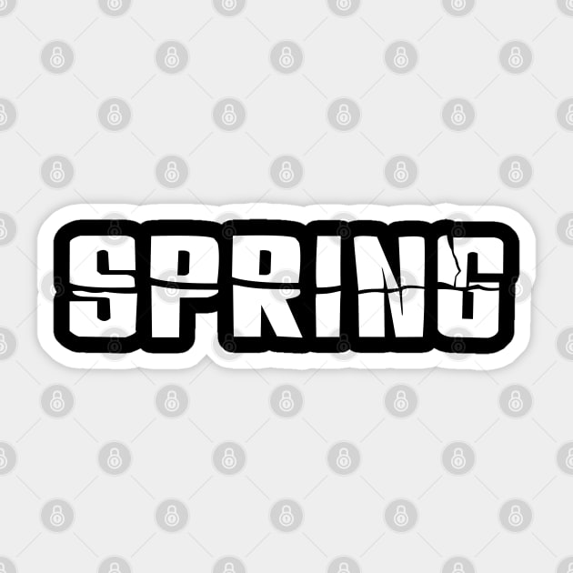 Spring - The first word of springbreak Sticker by All About Nerds